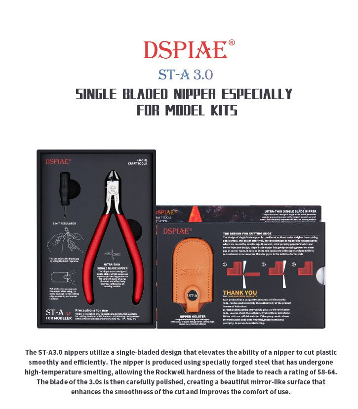 DSPIAE Ultra Fine Single Blade Nipper 3.0