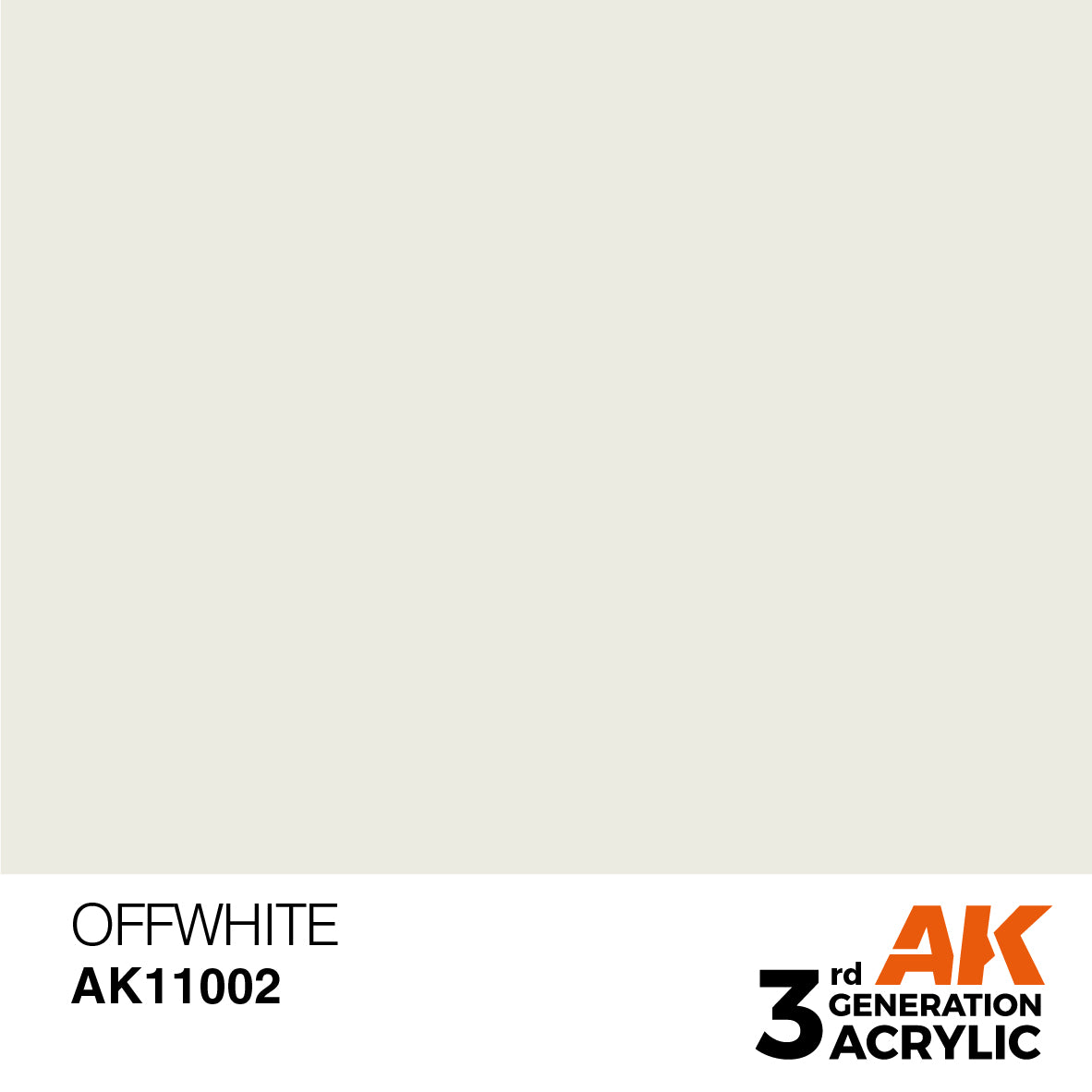 AK 3rd Gen acrylic paints: White 001 - English Grey 020