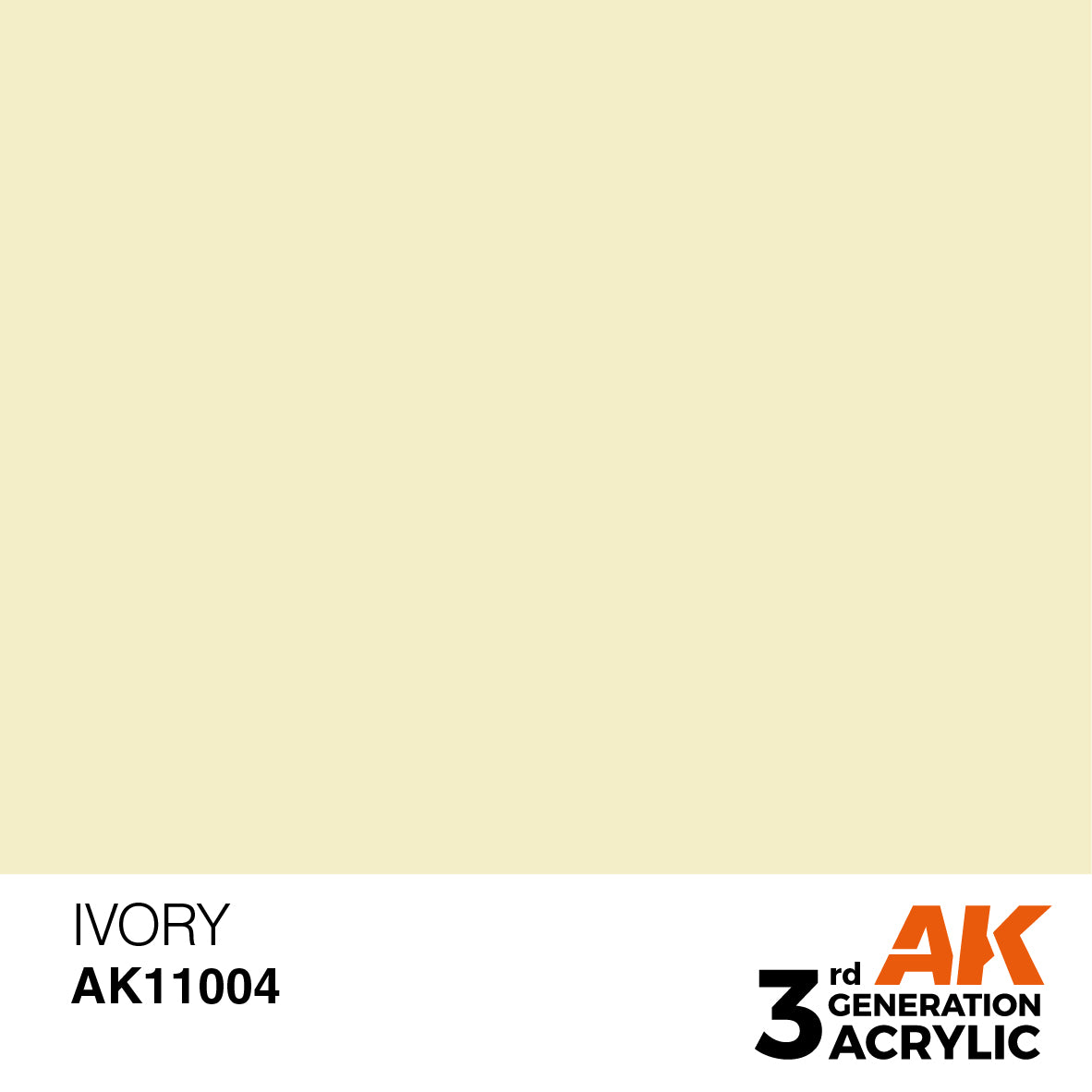 AK 3rd Gen acrylic paints: White 001 - English Grey 020