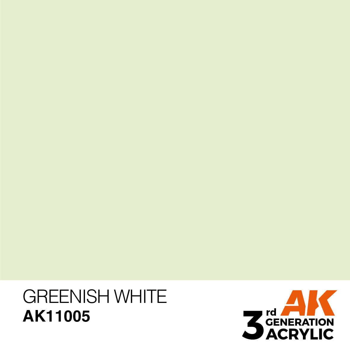 AK 3rd Gen acrylic paints: White 001 - English Grey 020