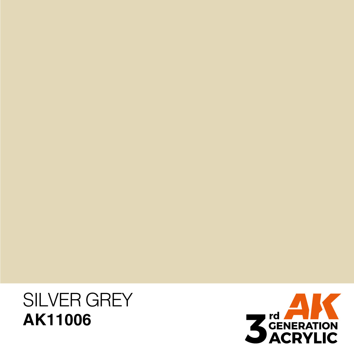 AK 3rd Gen acrylic paints: White 001 - English Grey 020