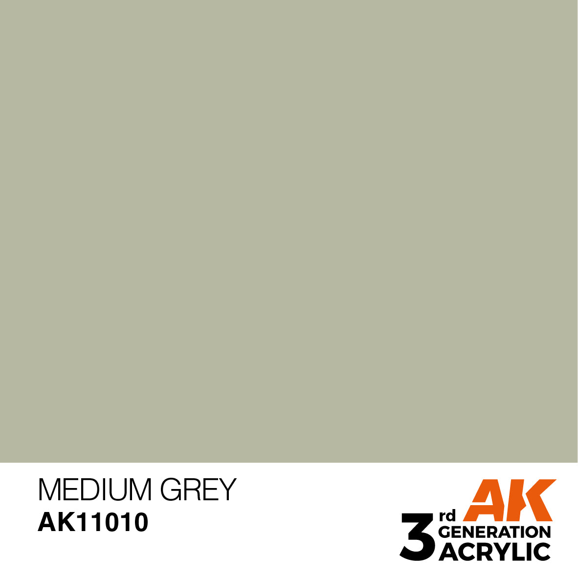 AK 3rd Gen acrylic paints: White 001 - English Grey 020