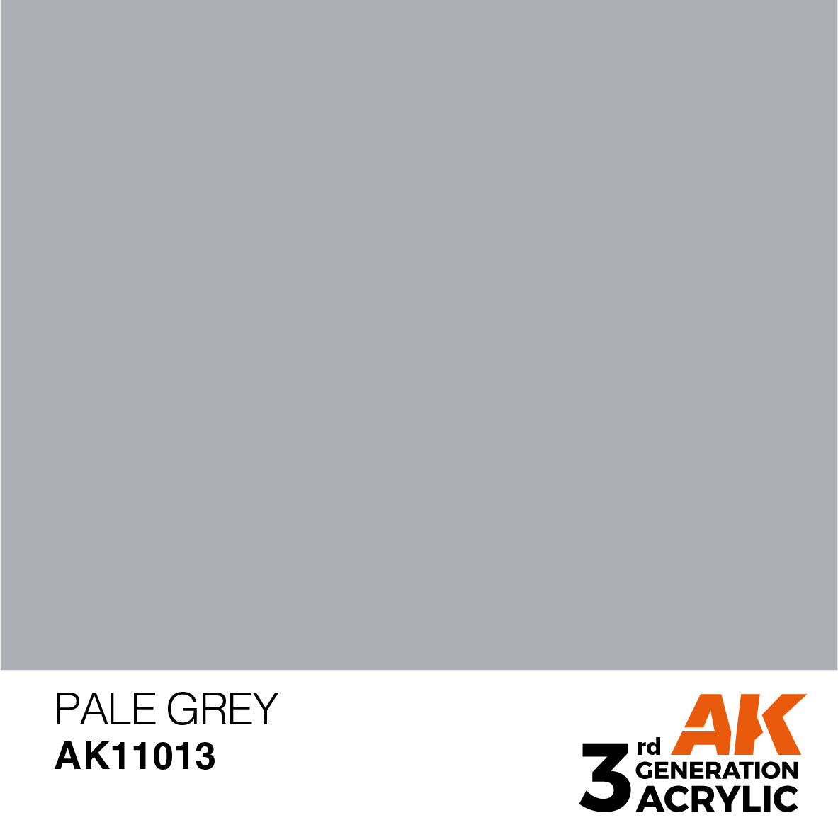 AK 3rd Gen acrylic paints: White 001 - English Grey 020