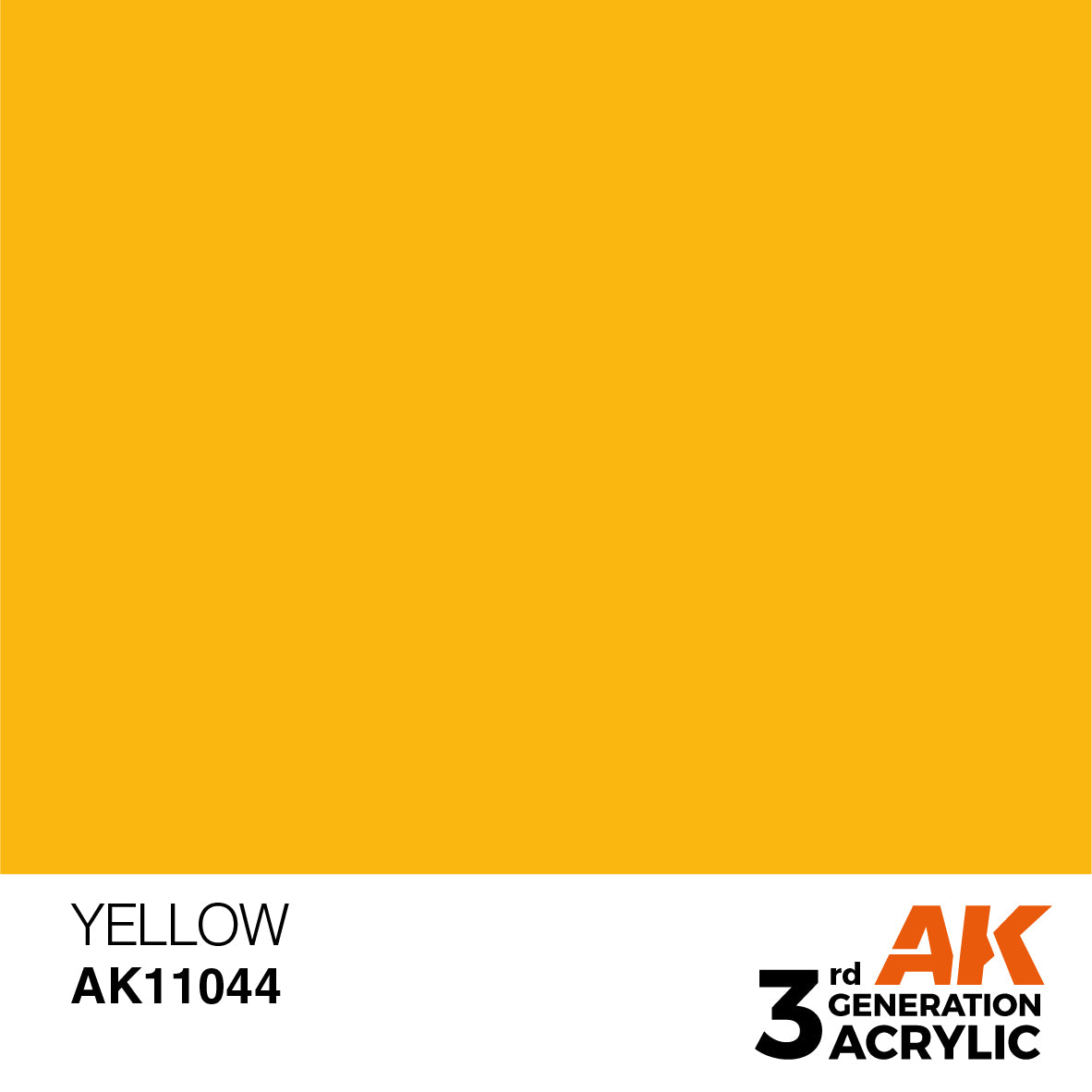 AK 3rd Gen acrylic paints: Golden Yellow 041 - Sickly Pink 060