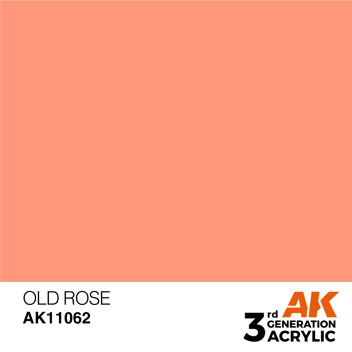 AK 3rd Gen acrylic paints: Salmon 061 - Deep Orange 080