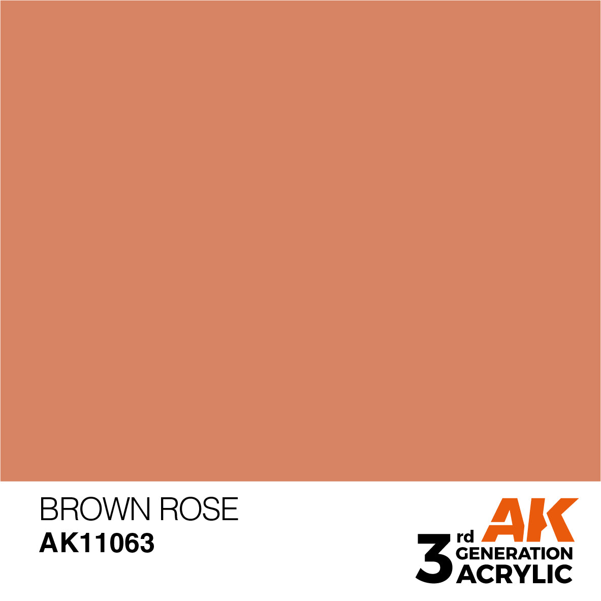 AK 3rd Gen acrylic paints: Salmon 061 - Deep Orange 080