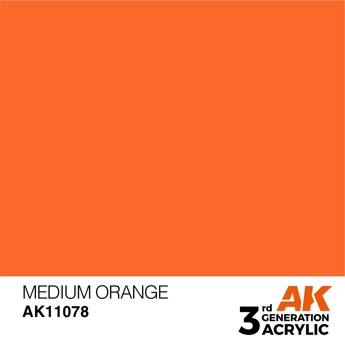 AK 3rd Gen acrylic paints: Salmon 061 - Deep Orange 080