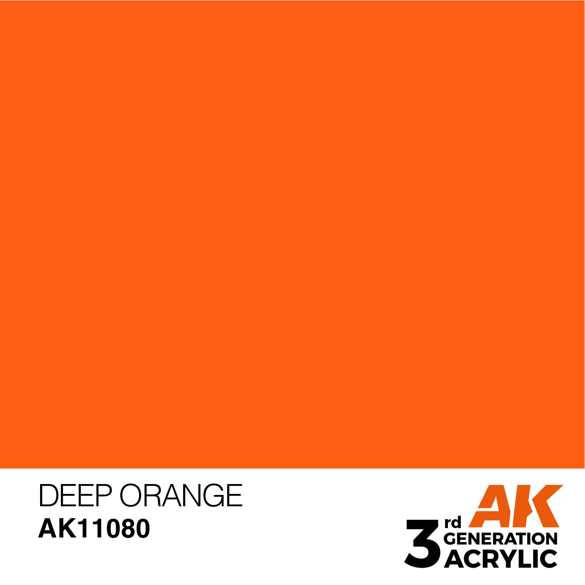 AK 3rd Gen acrylic paints: Salmon 061 - Deep Orange 080