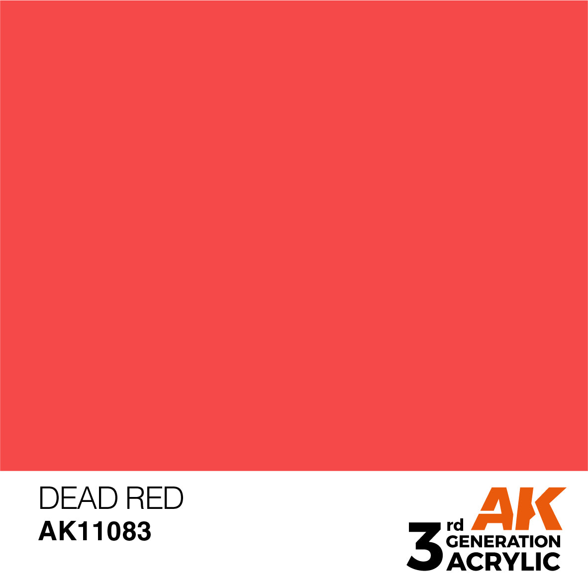 AK 3rd Gen acrylic paints: Fluorescent Orange 081 - Light Brown 100