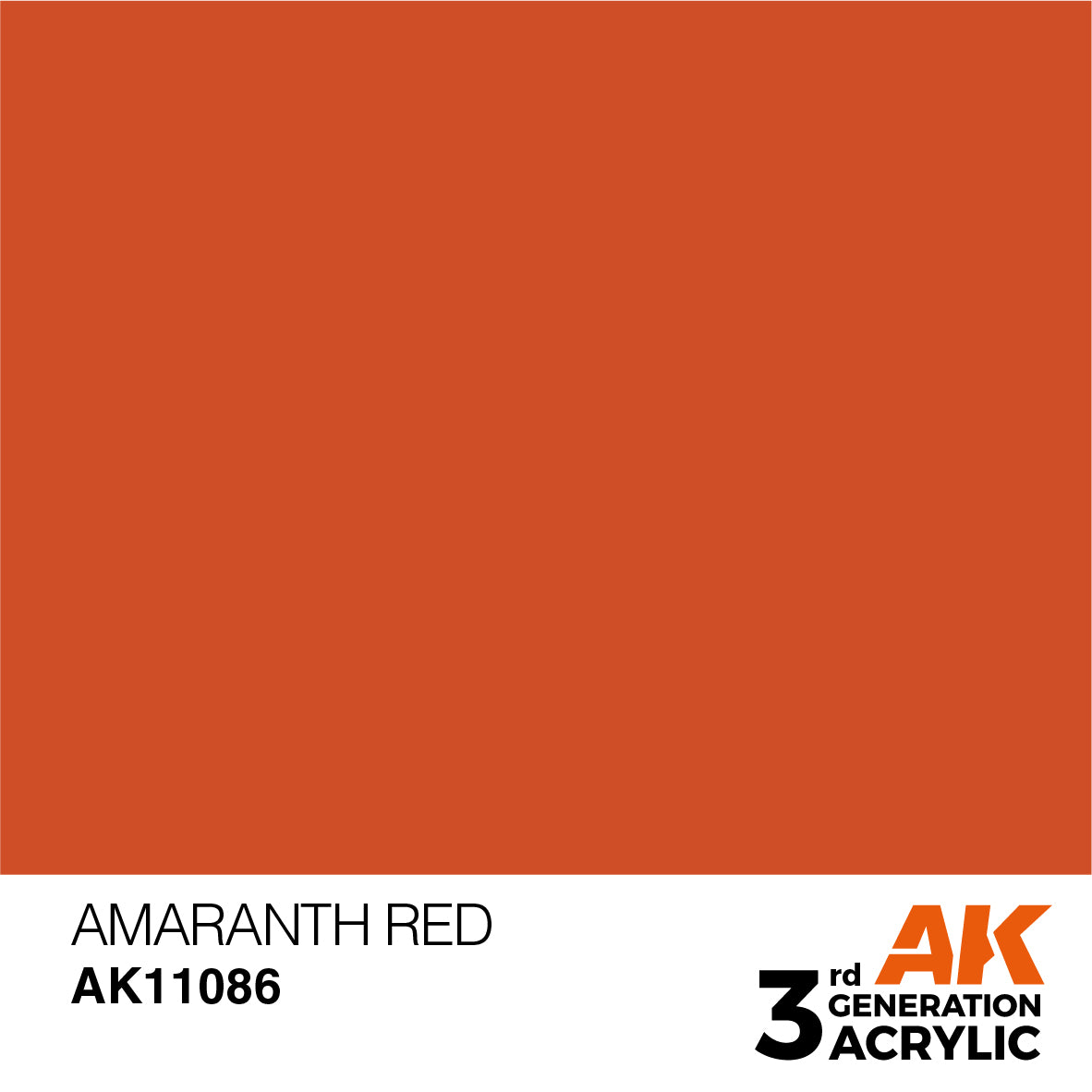 AK 3rd Gen acrylic paints: Fluorescent Orange 081 - Light Brown 100