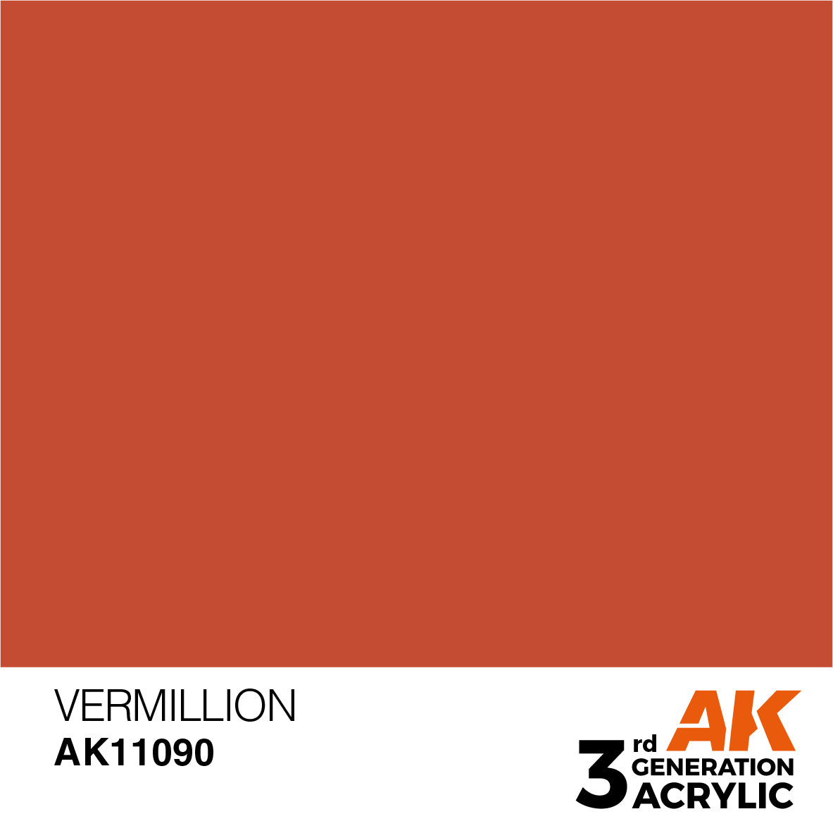 AK 3rd Gen acrylic paints: Fluorescent Orange 081 - Light Brown 100