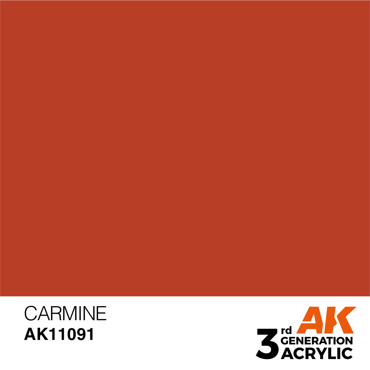 AK 3rd Gen acrylic paints: Fluorescent Orange 081 - Light Brown 100