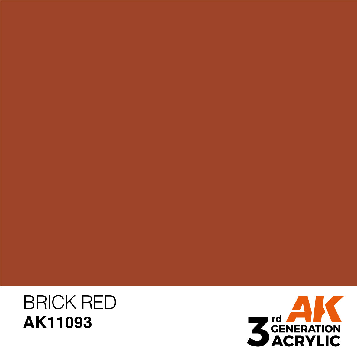 AK 3rd Gen acrylic paints: Fluorescent Orange 081 - Light Brown 100