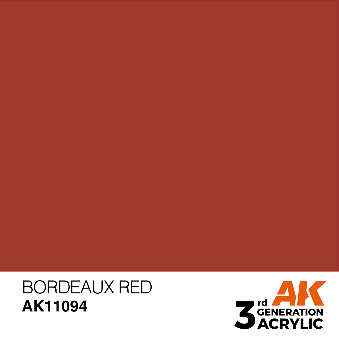 AK 3rd Gen acrylic paints: Fluorescent Orange 081 - Light Brown 100