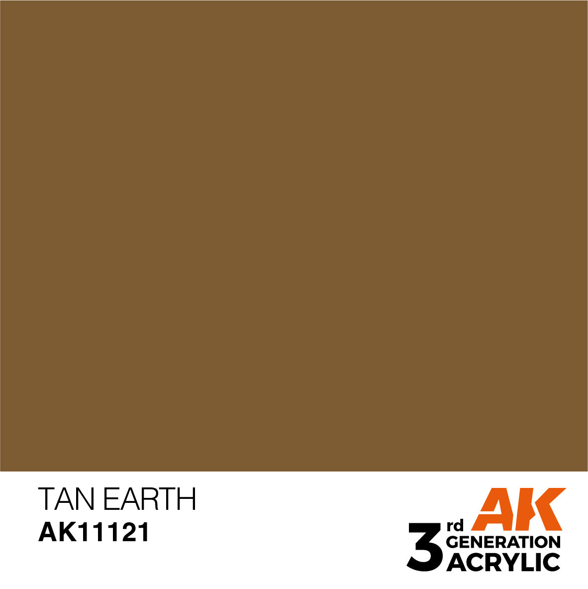 AK 3rd Gen acrylic paints: Tan Earth 121 - Grass Green 140