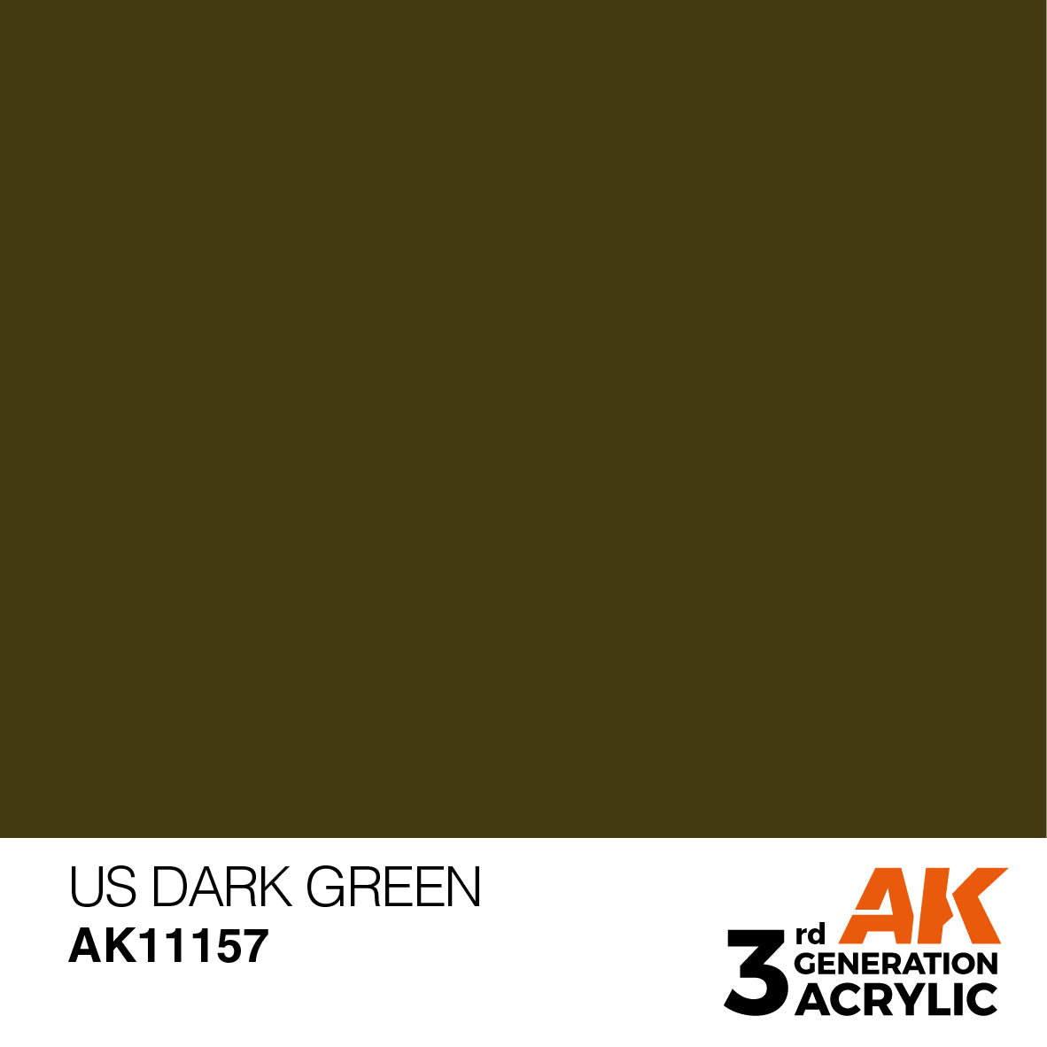 AK 3rd Gen acrylic paints: Light Green 141 - Black Green 160