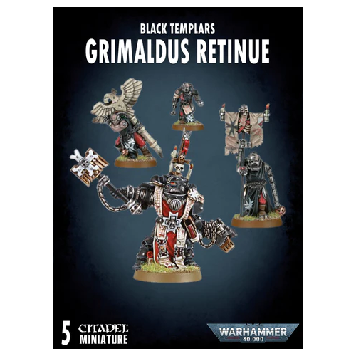 Black Templars Finecast Chaplain Grimaldus & Retinue