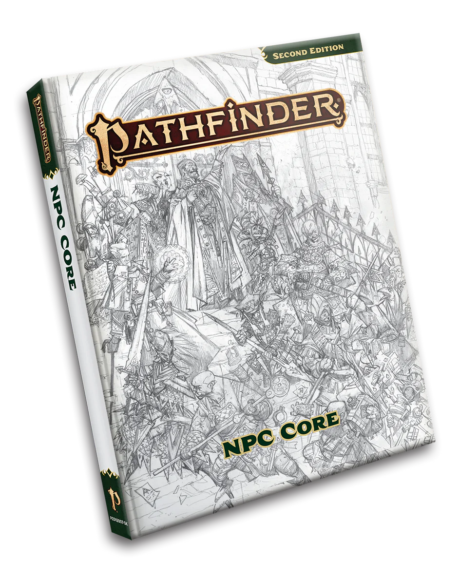 Pathfinder 2E Remastered NPC Core Sketch Cover