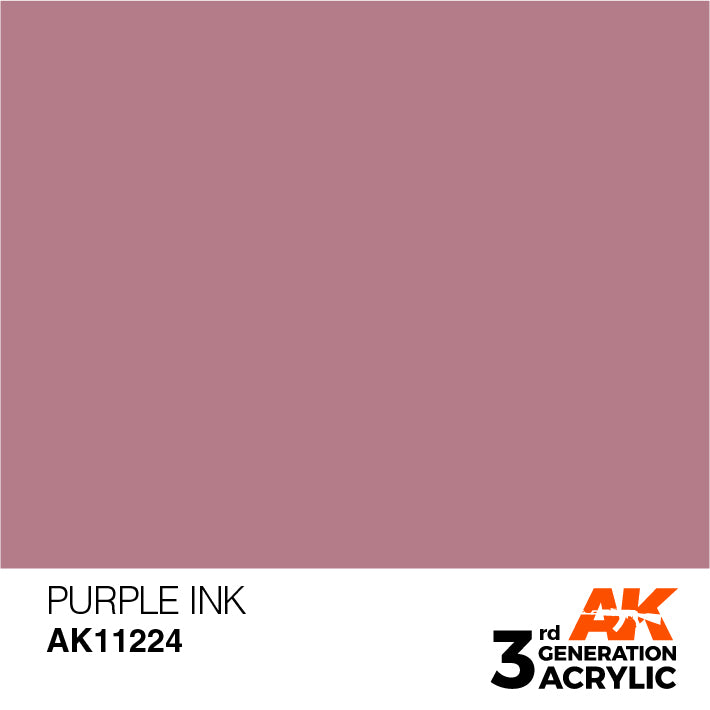 AK 3rd Gen acrylic paints: Skin Ink 221 - Gloss Medium 235