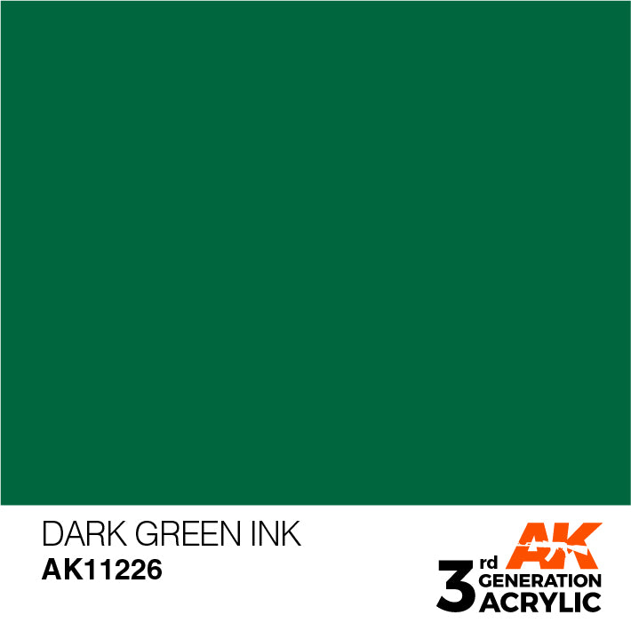 AK 3rd Gen acrylic paints: Skin Ink 221 - Gloss Medium 235