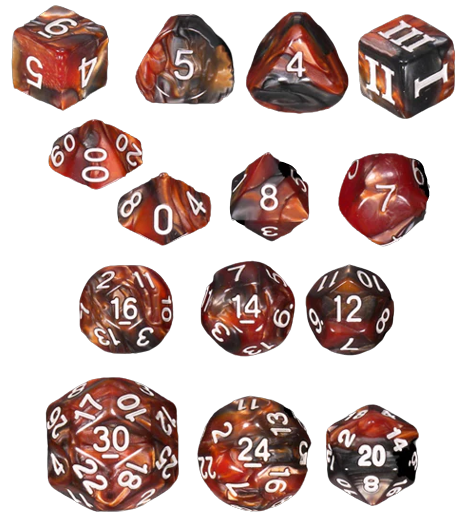 DCC Dice Set - Mage Bullets