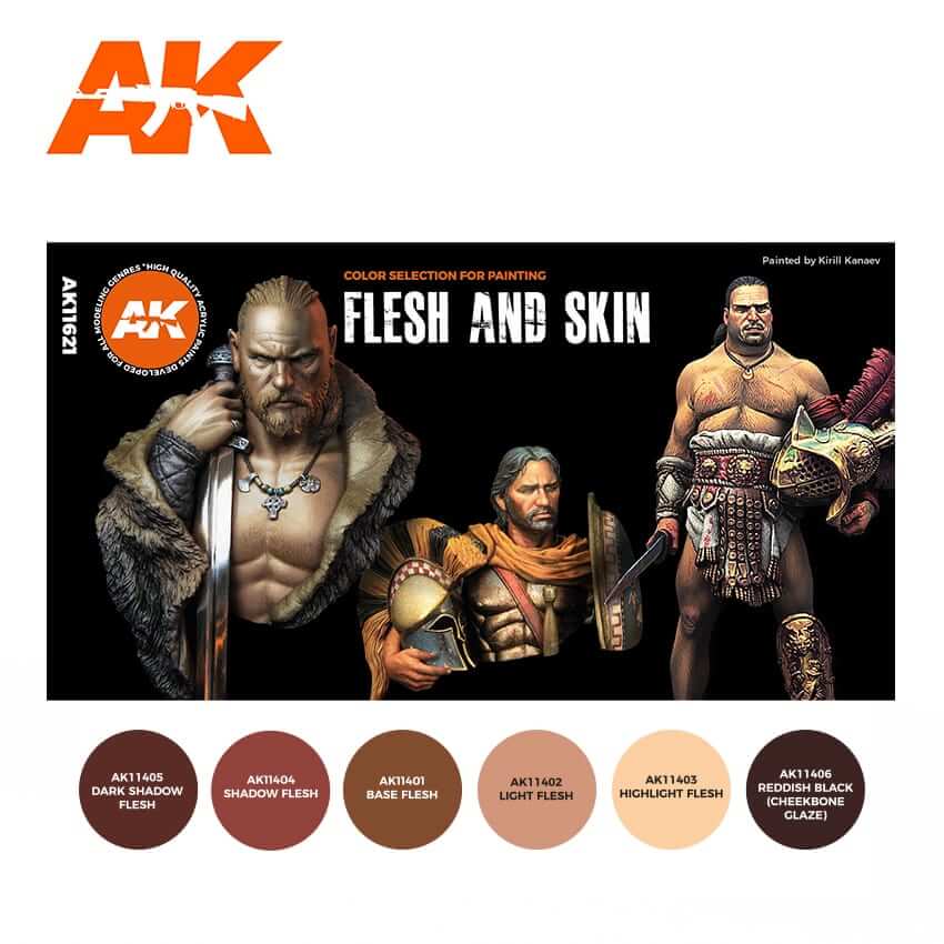 AK Interactive 3rd Gen Figures Series - Flesh and Skin (OG selection)