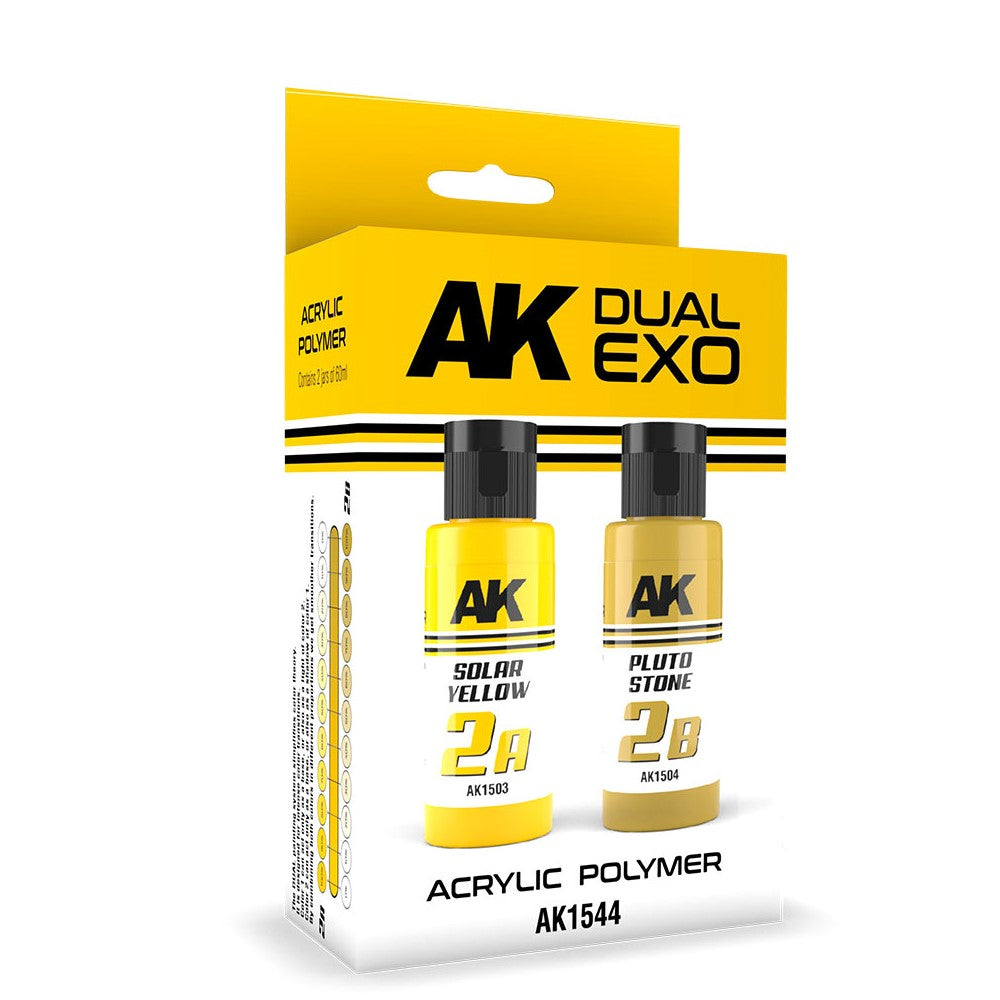 AK Dual Exo Acrylic Polymer - Solar Yellow & Pluto Stone