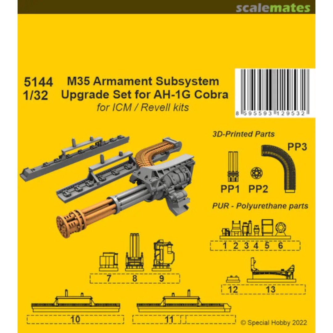 M35 Armament Subsystem Upgrade Set for AH-1G Cobra