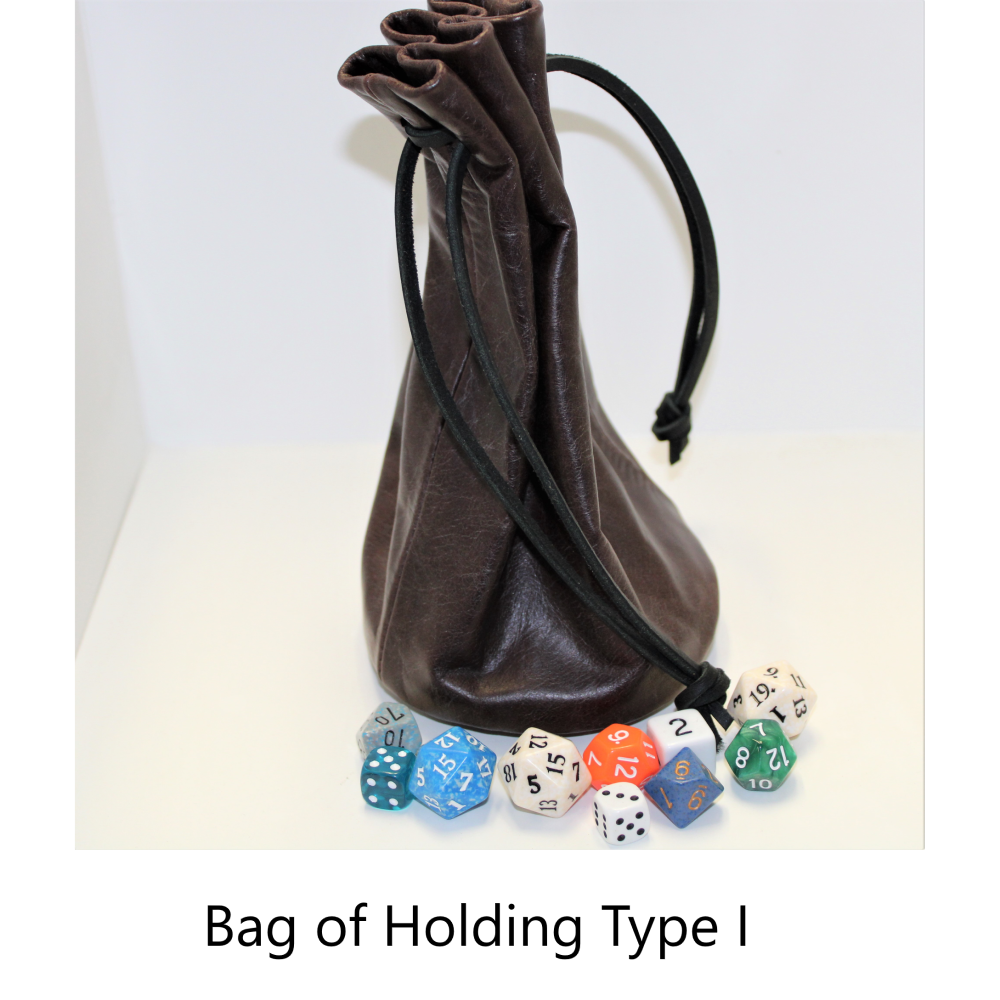 Leather Dice and Token Pouches