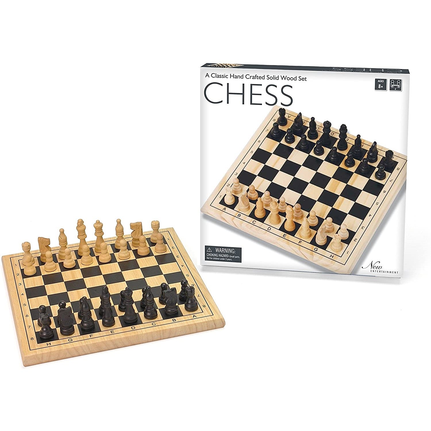 Package and set example for Wooden Chess set 11.5"