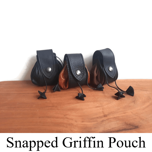 Leather Dice and Token Pouches