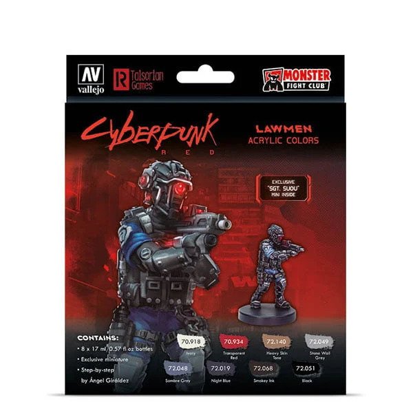 Cyberpunk Red Paint Set- Lawmen Sgt, Suou